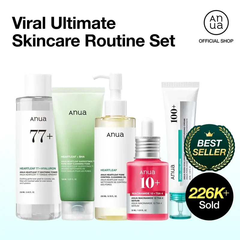 Anua Glass Skin Skincare Kit