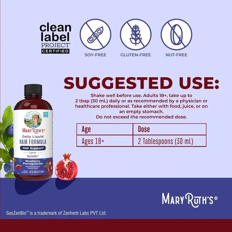 MaryRuths Hair Care And Lymphatic Support Bundle