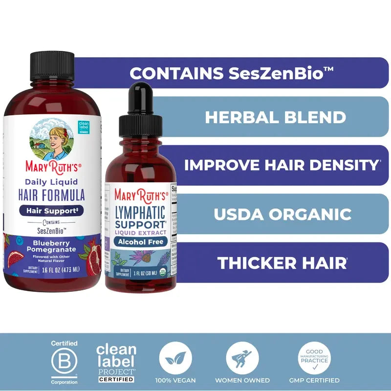 MaryRuths Hair Care And Lymphatic Support Bundle