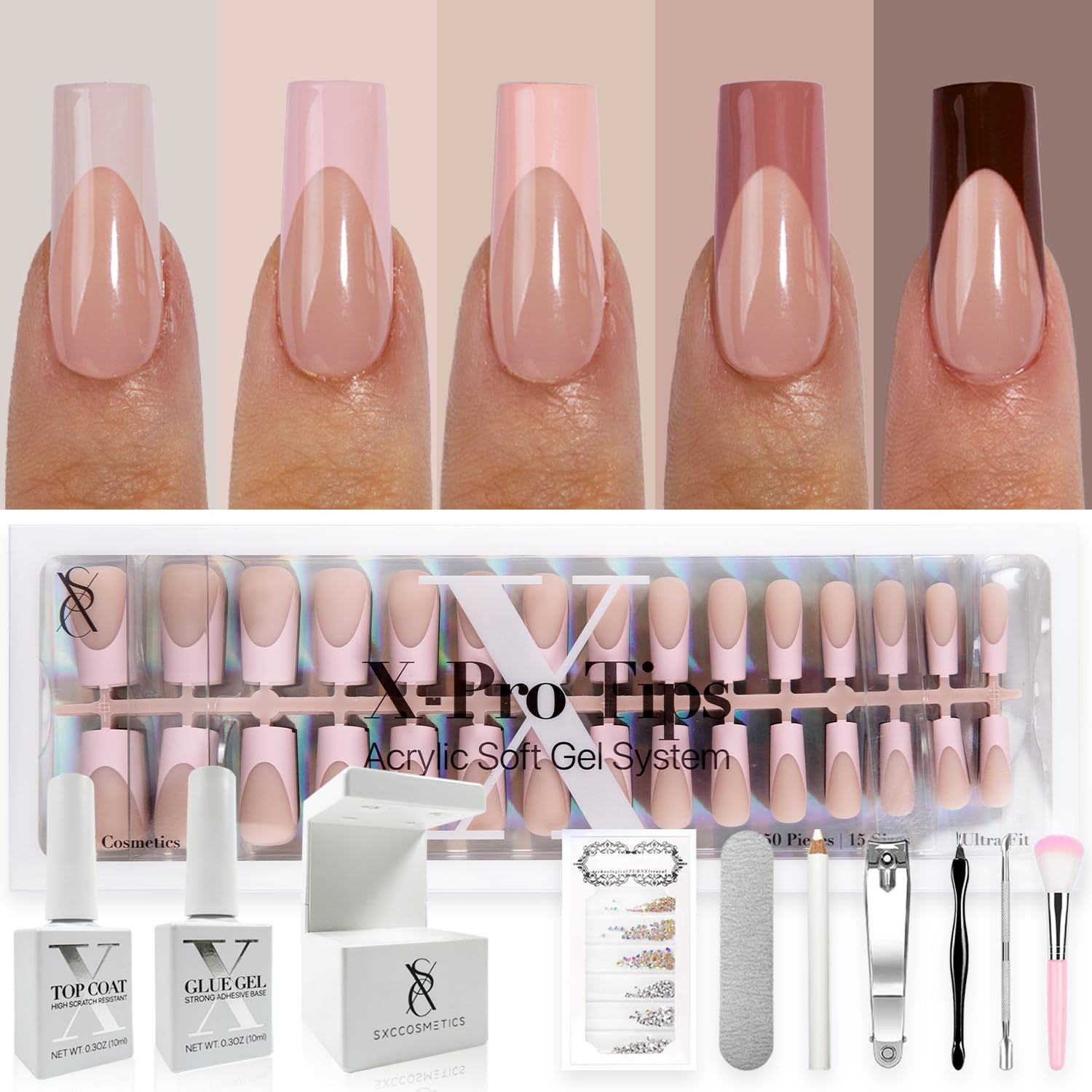 Chic French Tip Nail Kit