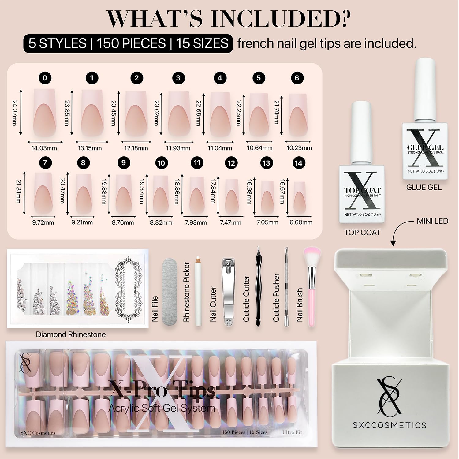Chic French Tip Nail Kit