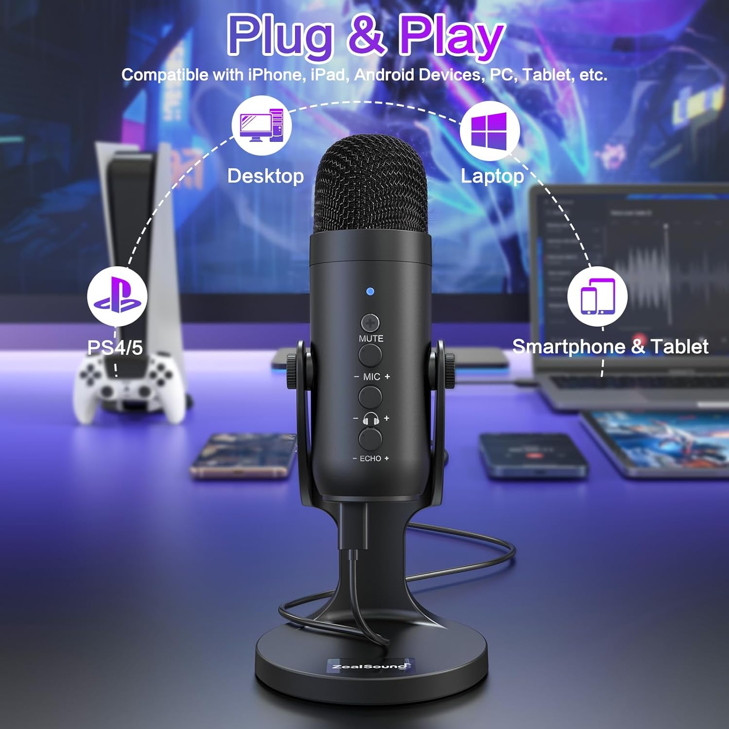 ZealSound Pro Podcast Mic