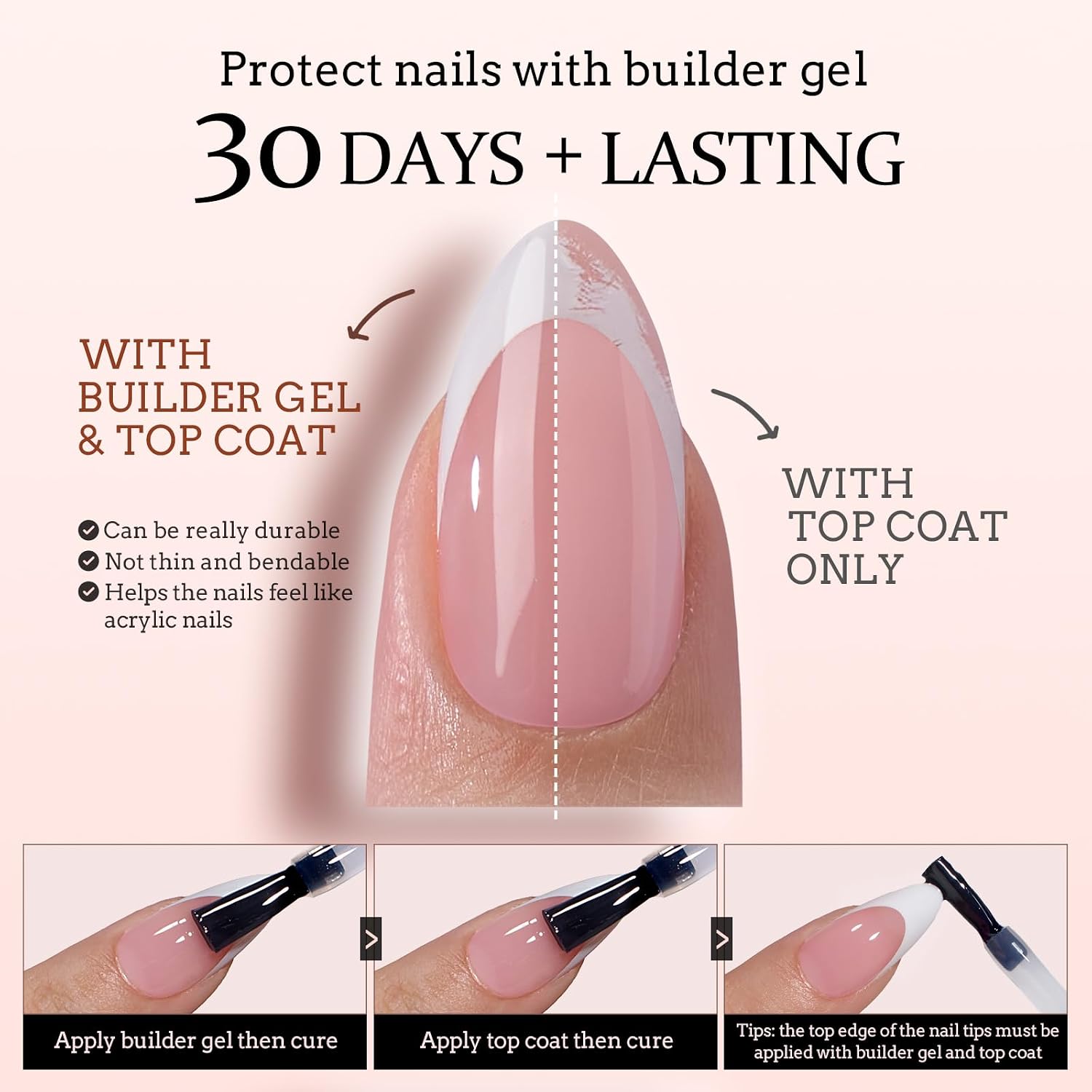 Elegant French Tip Nail Kit