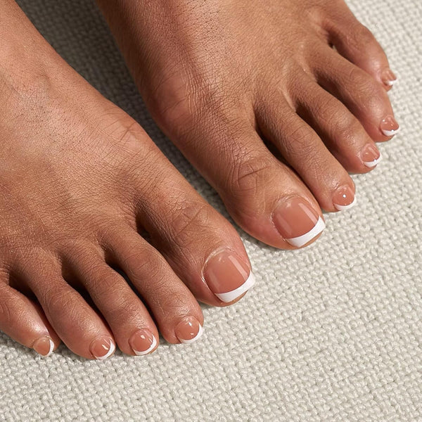 Chic French Toenail Press Ons
